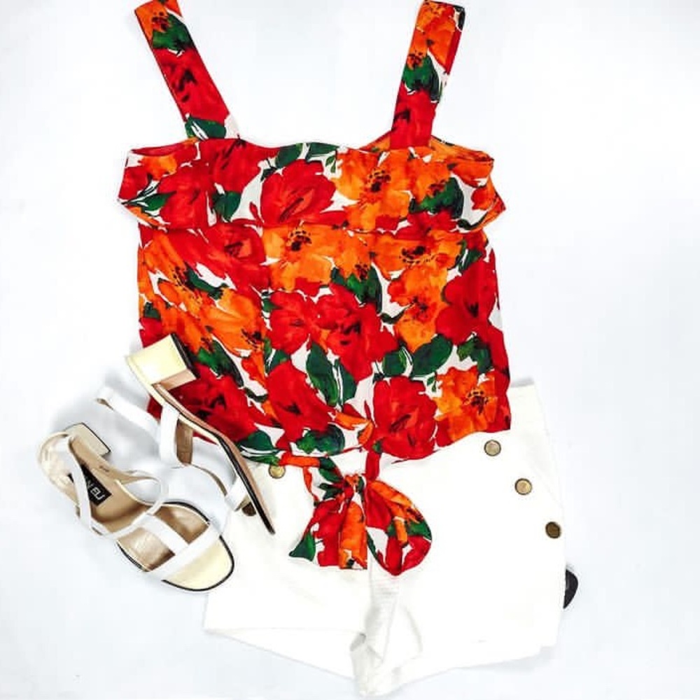 Floral Sleeveless Top by Zara Basic